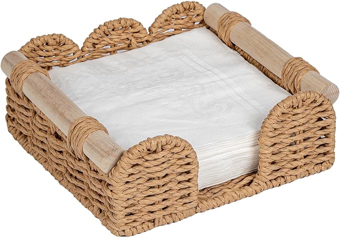 CubesLand Square Scalloped Napkin Holder by CubesLand