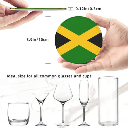 Jamaican Flag Coasters for Drinks - Image 3