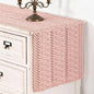 Pink Boho Table Runner Farmhouse Macrame Woven Table Runner 12x72 Inch | Small by MLMC