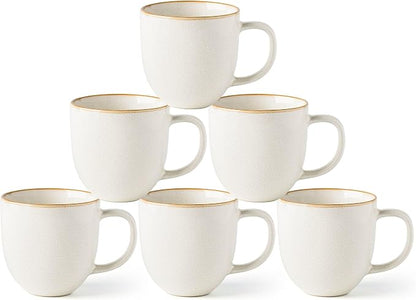 AmorArc 12oz Coffee Mugs, Ceramic Coffee Mugs set of 6 by AmorArc