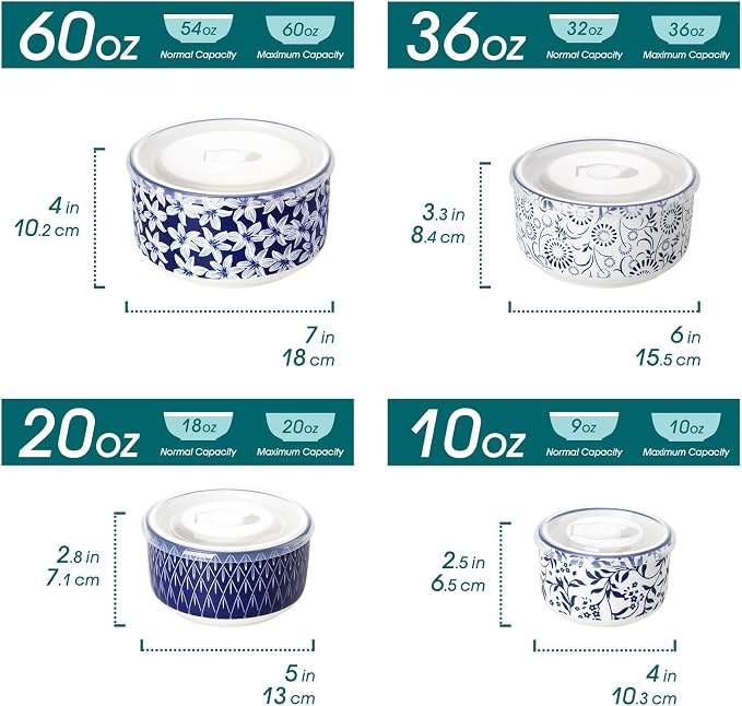 vancasso Ceramic Nesting Bowls - Image 2