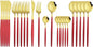 JASHII Flatware Serving Set 24 Piece, Stainless Steel Silverware Set, Modern by JASHII
