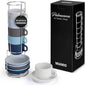 MIAMIO - 6 x 2.5 oz Stoneware Espresso Mug, Cup Set Modern - Palmanova by MIAMIO