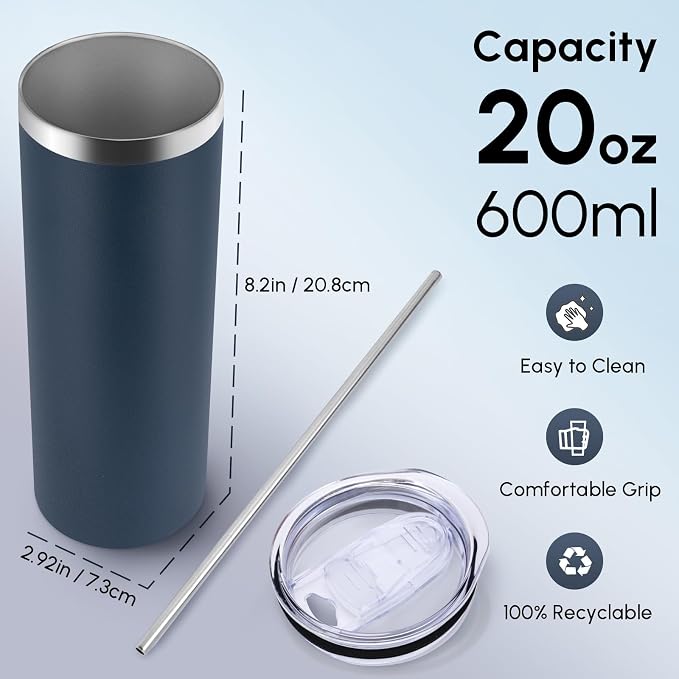 Volhoply 20 oz Skinny Tumbler - Image 2