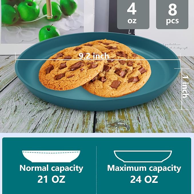 Dinner Plates Wheat Straw Fiber Plate Sets Unbreakable Environment Friendly - Image 3