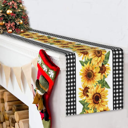 Sunflower Table Runner Kitchen Dining Linen Table Decoration - Image 7