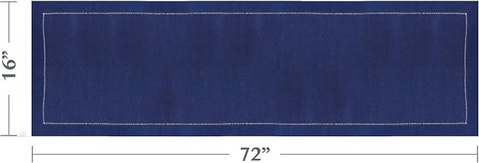 SARO LIFESTYLE Hemstitched Border Table Runner - Image 4