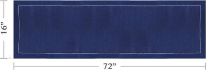 SARO LIFESTYLE Hemstitched Border Table Runner - Image 4