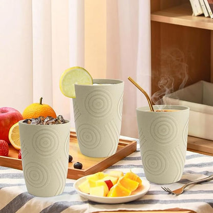 Wheat Straw Cups 6 PCS - 16 OZ Cup Set - Image 7