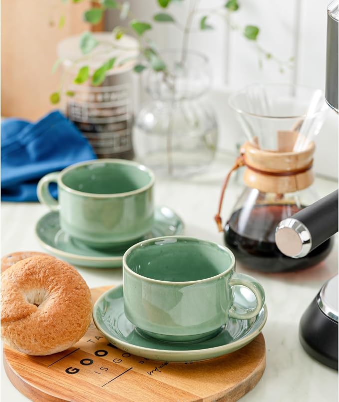 Ceramics 10oz Cappuccino Cups - Image 2