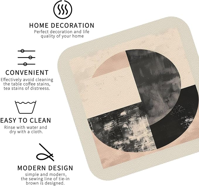 Minimal Abstract Shapes Print Coasters - Image 3