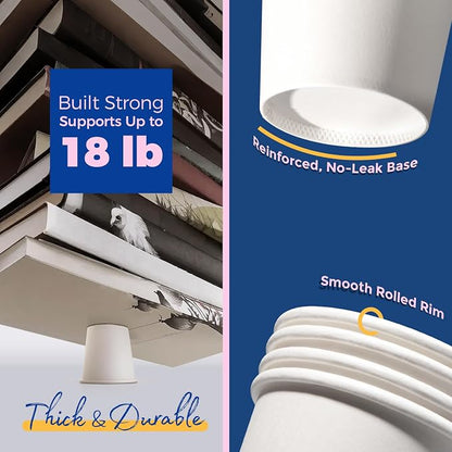 Fit Meal Prep [1000 Pack 4 oz Disposable White Paper Cups - Image 3