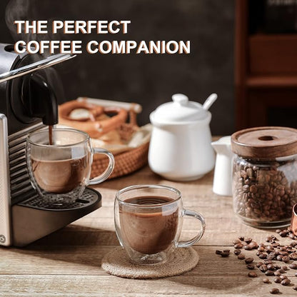 KitchenTour Insulated Coffee Mug 6 oz- Double Wall Glass Coffee Cup - Image 6