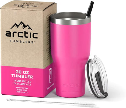 | 30 oz Matte Pink Insulated Tumbler by ArcticTumblers