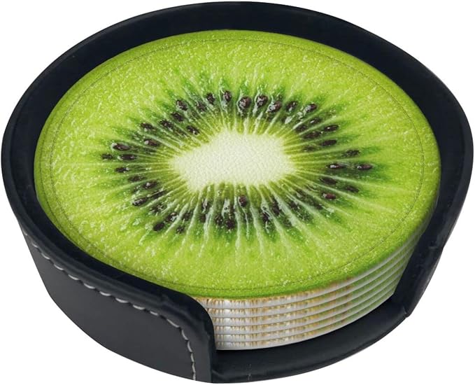 6 Pack Tropical Kiwi Fruit Coaster - Image 2