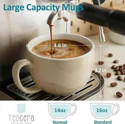Teocera 16oz Large Coffee Mugs Set of 4 - Image 3