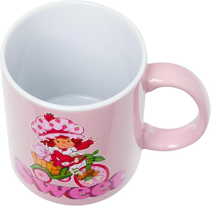 Silver Buffalo Strawberry Shortcake Custard Biking Sweet, Ceramic Mug, 20oz | - Image 3