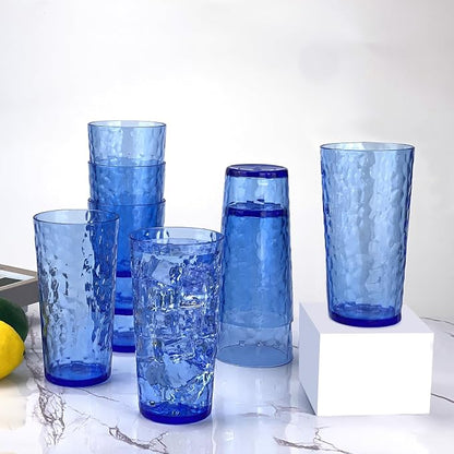 Yalin 24-Ounce Plastic Tumbler Acrylic Drinking Glasses, Reusable Plastic Cups - Image 5