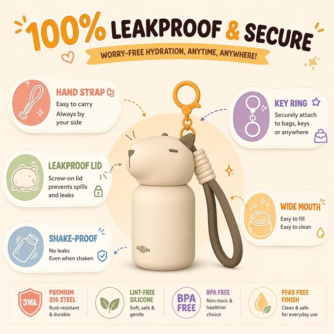4.1oz Mini Insulated Water Bottle, Portable Coffee Cup, Small Travel Cup Vacuum - Image 6