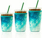 Cobetech Iced Coffee Sleeve Reusable, 3 Pack Neoprene Coffee Cup Sleeves by Unknown