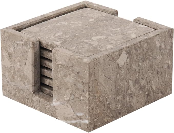 Radicaln Square Marble Coasters Set of 6 by RADICALn