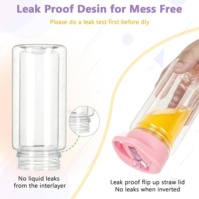 10 Pack 10 Oz Plastic Snow Globe Tumbler - Image 3