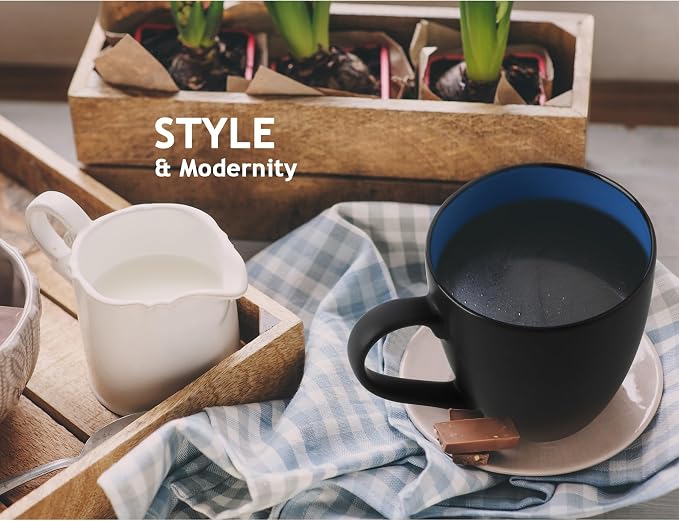MIAMIO - Coffee Mugs Set of 6 - Le Papillon - Modern Home | Ceramic coffee mugs - Image 4