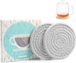 4.8" Boho Cotton Drink Coasters Set of 2 by HIYALOT