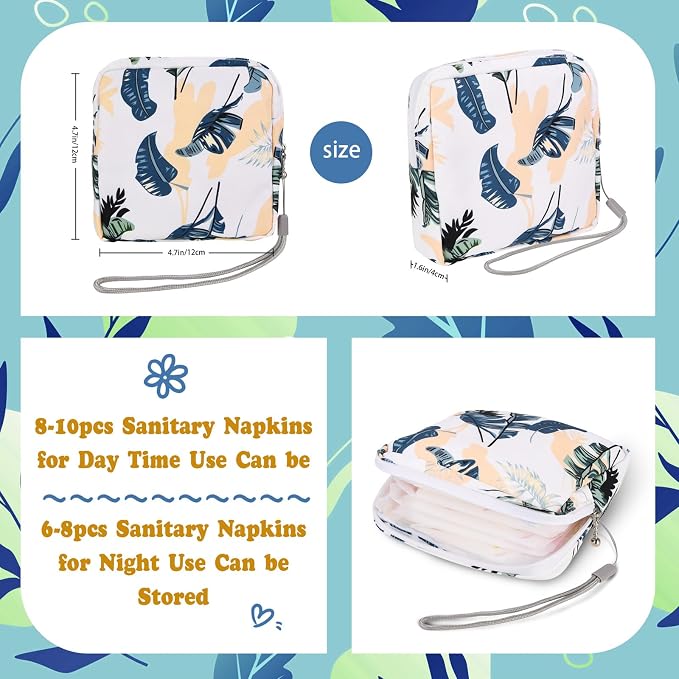 4Pcs Sanitary Napkin Storage Bag, Small Menstrual Period Bag Period Pouch - Image 2