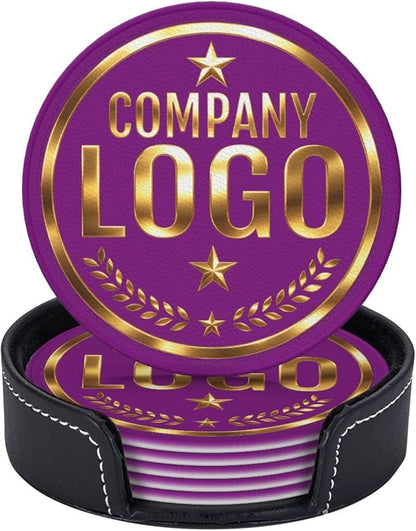 Custom Coaster with Logo by Handmade
