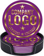 Custom Coaster with Logo by Handmade