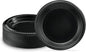 PLASTICPRO 100 PCS Small Black Plastic Plates, Light Weight 6 Inch Plastic by PLASTICPRO