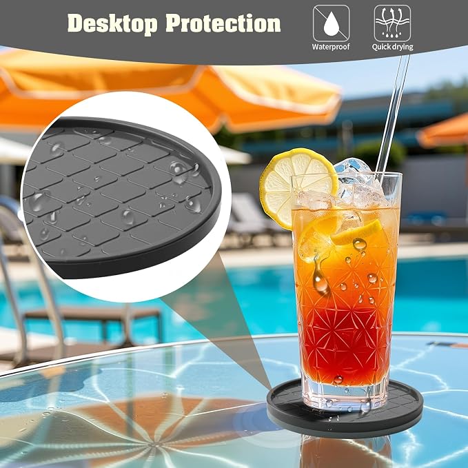 Coasters, Drink Coasters Set of 8 - Image 3