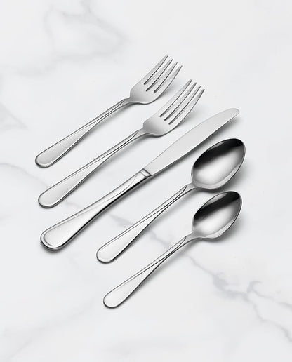 Oneida Flight 65-Piece 18/0 Stainless Steel Silverware Set - Image 7