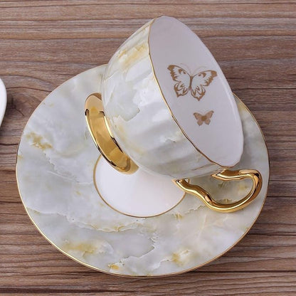 Bone China Cup and Saucer Set- Butterfly and Elegance - Image 3