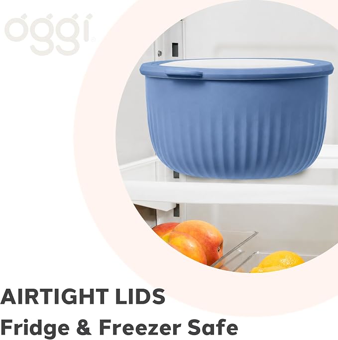 Oggi Set of 4 Prep, Store & Serve Plastic Bowls - Image 4