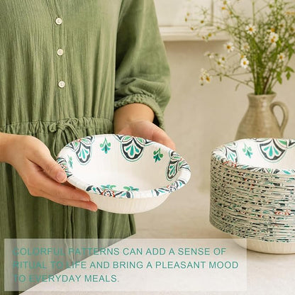 30 Pcs Paper Bowls 8 oz, Disposable Small Paper Bowls, Soak Proof, Cut Proof - Image 7