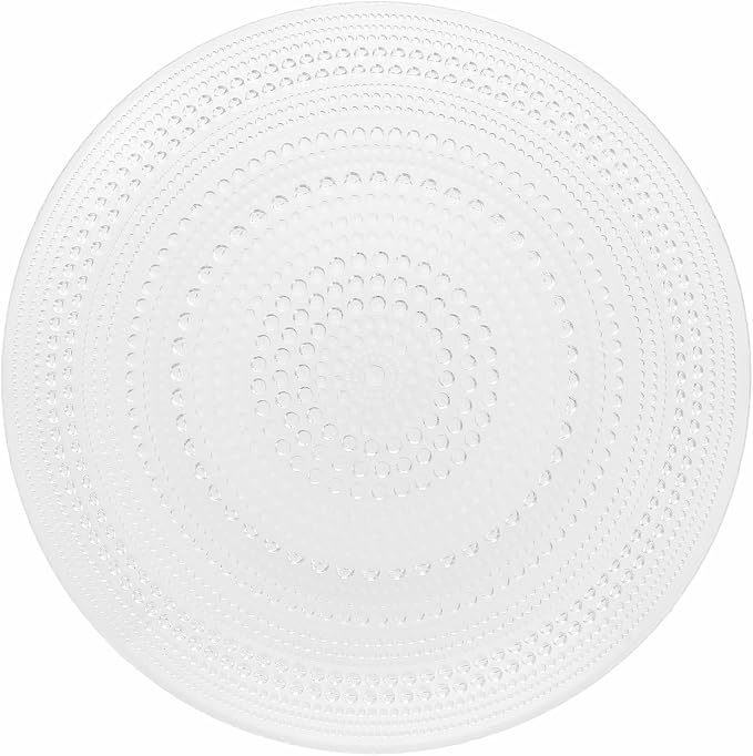 Fortessa Jupiter Hobnail Glass, 10.5" Dinner Plate by Unknown