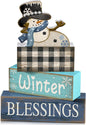 Moucuny 4 Pcs Winter Table Decorations Playful Snowman Decor Indoor Winter by Moucuny