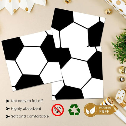 40 Pcs Soccer Plates and Napkins, Soccer Party Supplies, Serves 20 | Disposable - Image 4