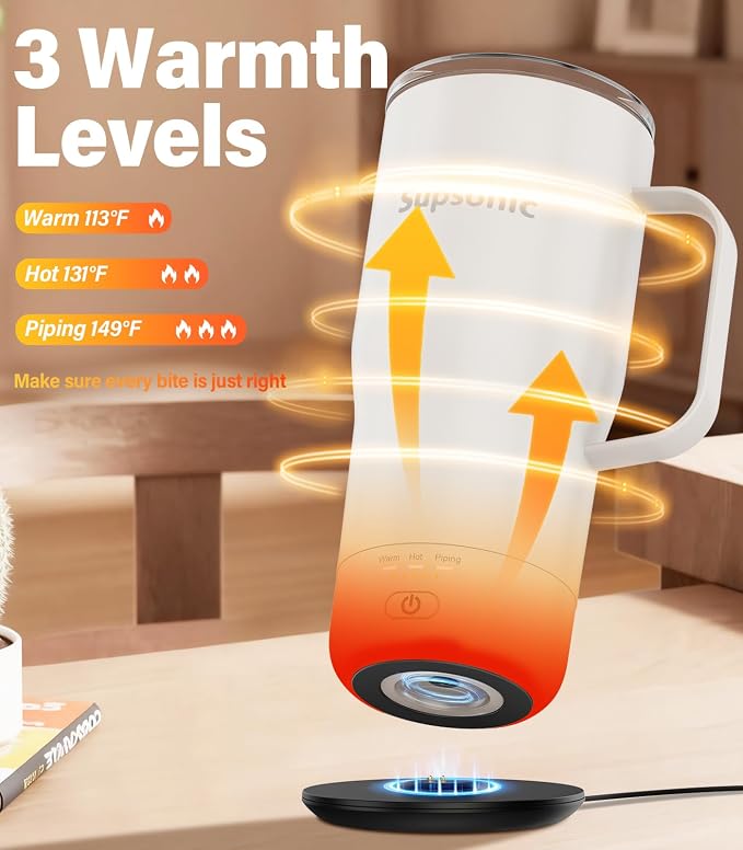 Supsonic Heated Coffee Mug, 20oz Electric Temperature Control Cup | Keeps - Image 2