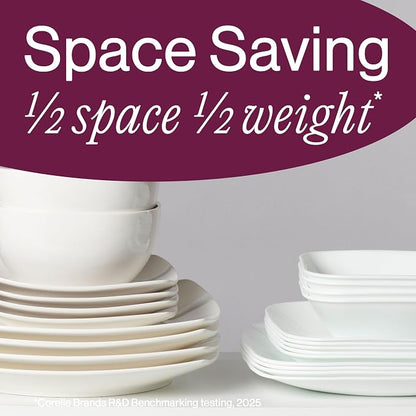 Corelle Square Simple Lines Dinner Plate Set, 6 Pack - Image 7