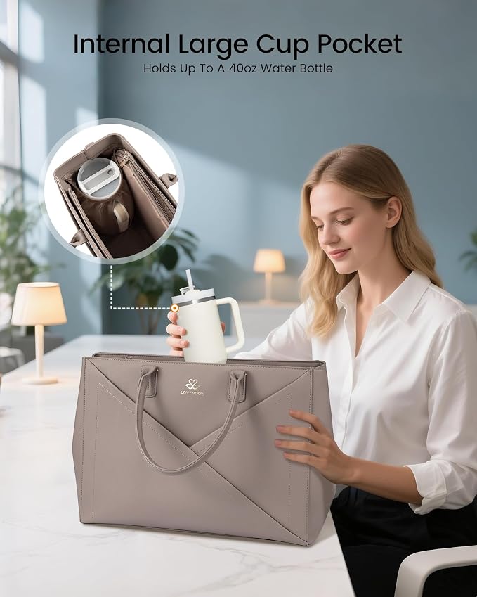 LOVEVOOK Laptop Work Tote Bag for Women - Image 4