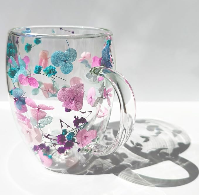 NBHUZEHUA Double Walled Coffee Mugs Glass Cups Wedding Anniversary Registry - Image 7