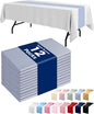 Pureegg Plastic Table Runners Disposable 12 Pack, 14 x 108 Inch Table Runner by Pureegg