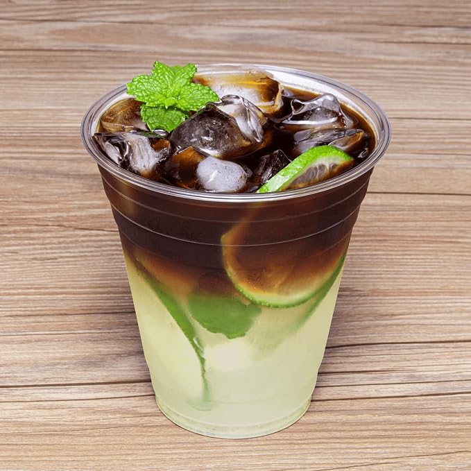 Karat 12oz Plastic Cups, and Water - Image 2