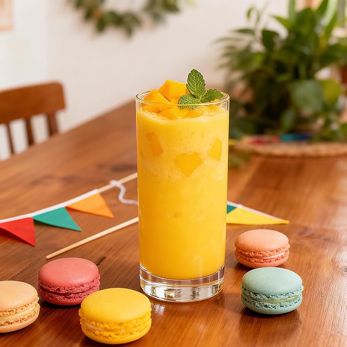 Drinking Glasses Set of 6, 16oz Crystal Highball Glasses, Water Glass - Image 5