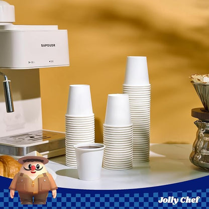 JOLLY CHEF 400 Count 3 oz Bathroom Paper Cups, Disposable Mini Bathroom - Image 4