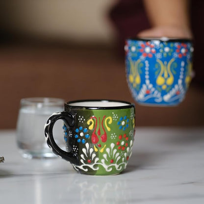 Espresso Cups Set of 2 | 4 oz Small Espresso Cups | Turkish Tea Cups | - Image 8