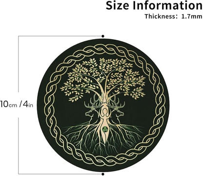 Norse Viking Wicca Yule Yggdrasil Coasters Set of 6 Coasters - Image 3